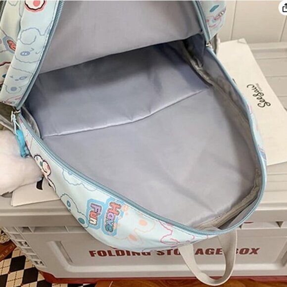 Brand New Backpack Teenager Cute Rabbit Print School Bag Casual Daypacks - Picture 3 of 3